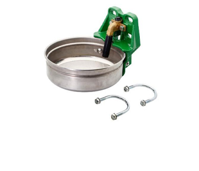 Чаша для воды SS304 с чугунным кронштейном и регулируемым латунным трубчатым клапаном---5 L