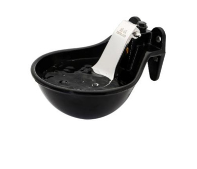 Чугунная чаша для поения с лопаткой SS304 --1.5L